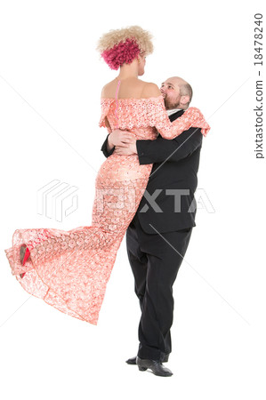 Eccentric Fat Man in a Tuxedo and Beautiful Lady Eccentric Fat Man in a Tuxedo and Beautiful Lady 18478240