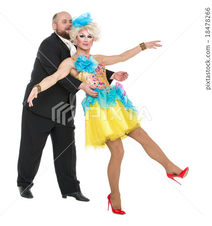 Eccentric Fat Man in a Tuxedo and Beautiful Lady Eccentric Fat Man in a Tuxedo and Beautiful Lady 18478266