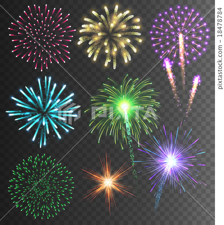 Festive Colorful Firework Salute Burst 18478784