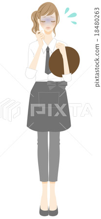 Women physical condition working at a cafe 18480263