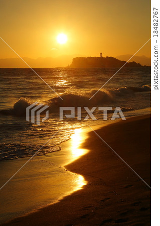 Enoshima and sunset 18482767