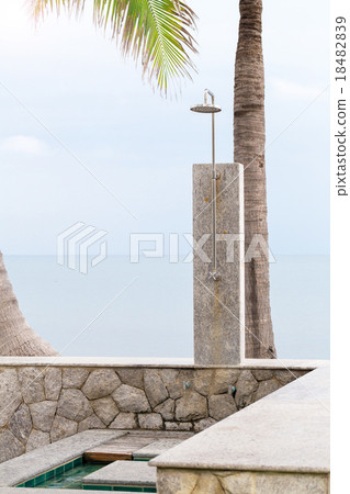 outdoor shower by the sea outdoor shower by the sea 18482839