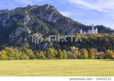 新天鵝堡城堡在巴伐利亞地區 18483232