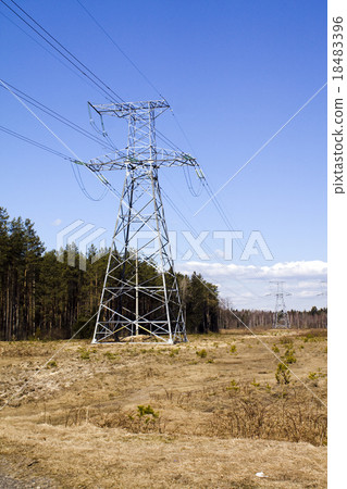 high-voltage lines high-voltage lines 18483396