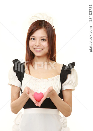 愛的女僕衣服的女人 18483721