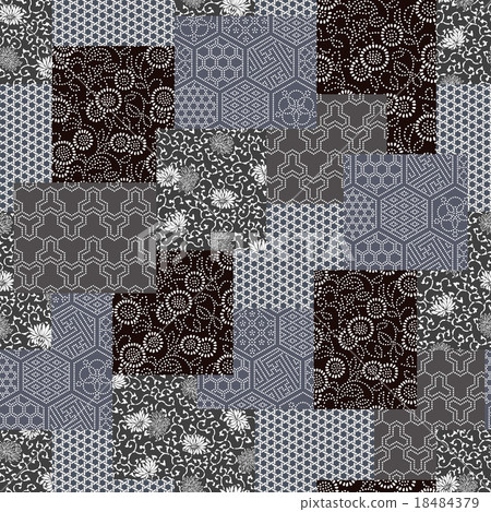 Japanese Traditional Pattern Patchwork Japanese Traditional Pattern Patchwork 18484379