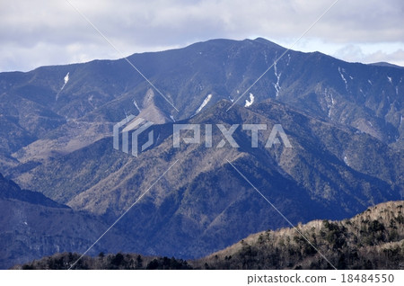 From the Kaori mountain to the north Okudoso dake in early winter and Kunigamigake 18484550