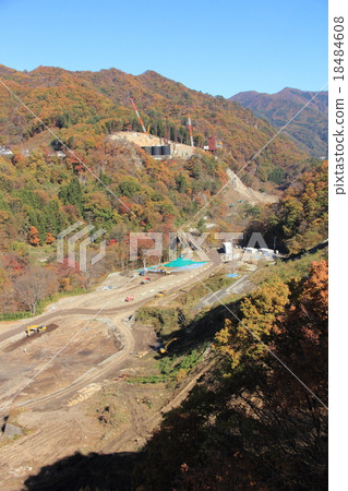 Planned site for construction of Yatta Dam Main Building (Naganohara Town, Gunma Prefecture) 18484608