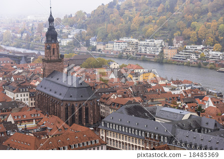 海德堡的街道 18485369