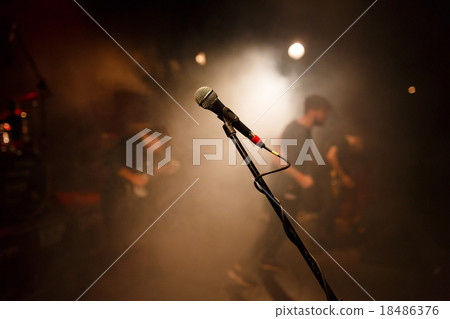 Microphone close up Microphone close up 18486376