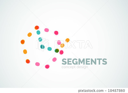 Vector outline minimal abstract geometric logo Vector outline minimal abstract geometric logo 18487860