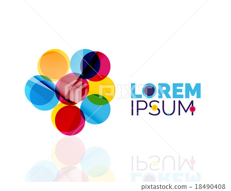 Logo, abstract geometric business icon 18490408