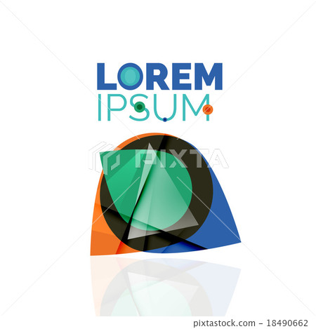 Logo, abstract geometric business icon 18490662