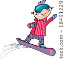 Snowboarder Vector Illustration 18491229
