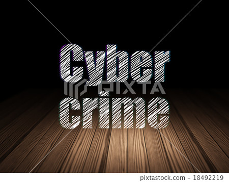 Safety concept: Cyber Crime in grunge dark room Safety concept: Cyber Crime in grunge dark room 18492219