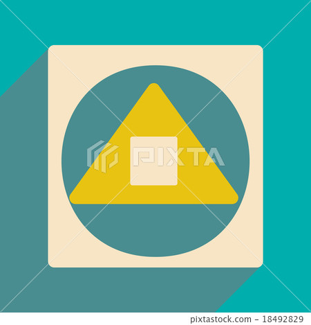 Flat with shadow icon and mobile applacation Flat with shadow icon and mobile applacation 18492829