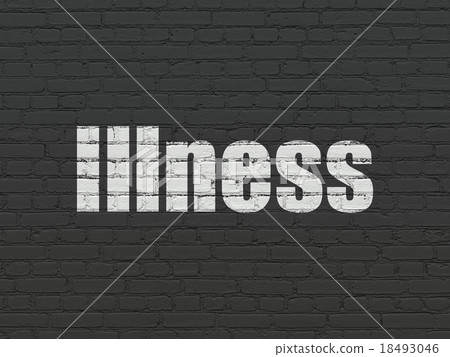 Health concept: Illness on wall background 18493046