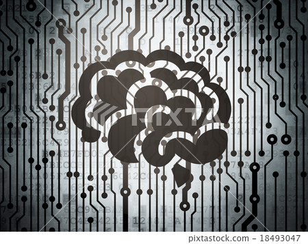 Healthcare concept: circuit board with Brain Healthcare concept: circuit board with Brain 18493047