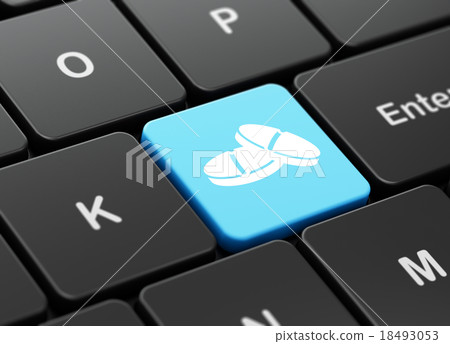 Healthcare concept: Pills on computer keyboard Healthcare concept: Pills on computer keyboard 18493053