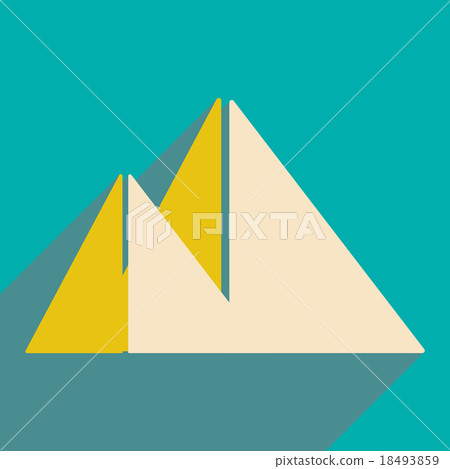Flat with shadow icon and mobile application Flat with shadow icon and mobile application 18493859