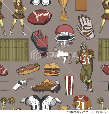 American Football Seamlees pattern 18494697