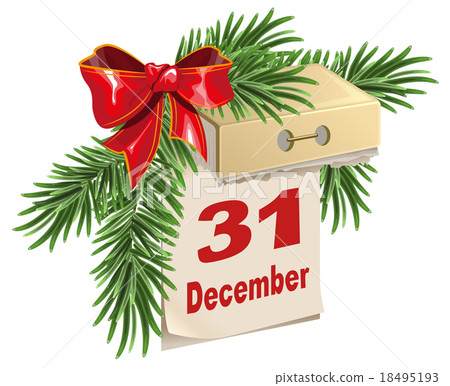 Tear-off calendar on 31 December. New Years Eve - Stock Illustration [18495193] - PIXTA