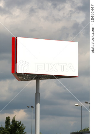 Billboard blank white Billboard blank white 18495447
