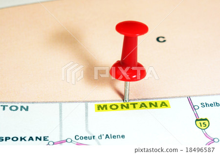 Montana    USA  map 18496587