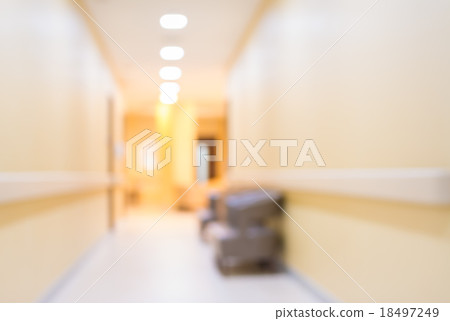 blur image of corridor and light at destination for background u 18497249