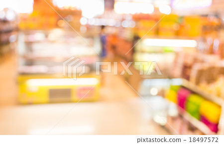 food store blur with bokeh food store blur with bokeh 18497572