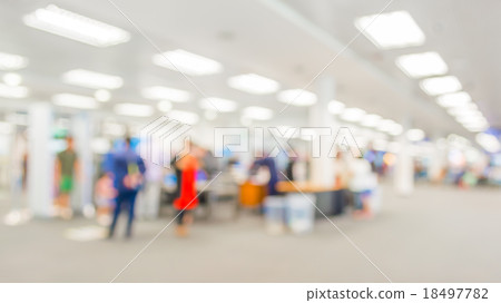 Blur image of airport with bokeh 18497782