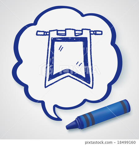 royal flag doodle royal flag doodle 18499160