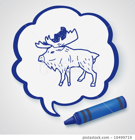 elk doodle 18499719
