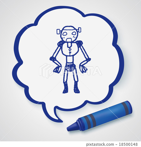 robot doodle robot doodle 18500148