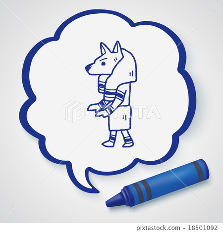 egypt god doodle 18501092