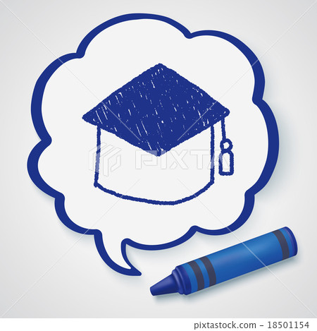 graduation cap doodle drawing graduation cap doodle drawing 18501154