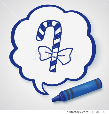 candy cane doodle drawing candy cane doodle drawing 18501189
