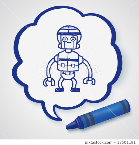 robot doodle 18501191