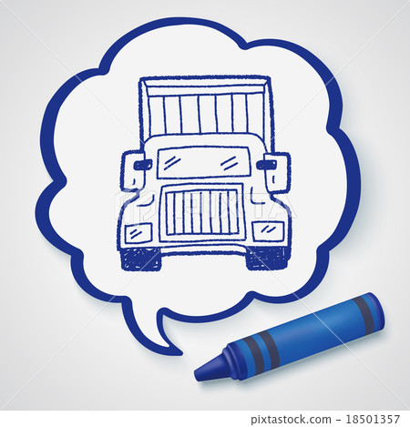 truck doodle 18501357