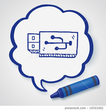 usb doodle drawing 18501882