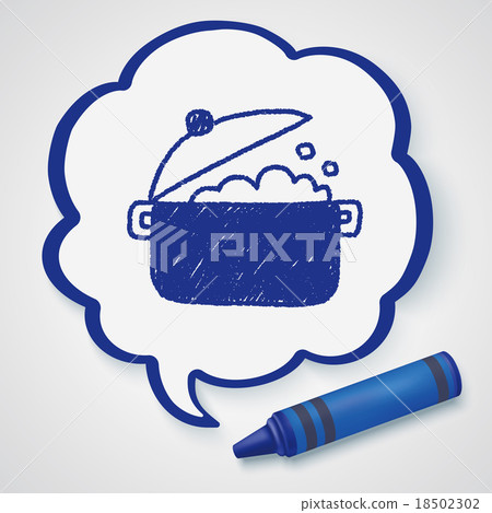 kitchenware pot doodle drawing kitchenware pot doodle drawing 18502302
