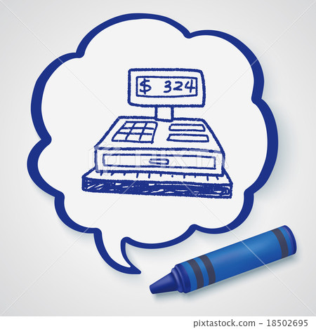 Checkout Machine Doodle Checkout Machine Doodle 18502695