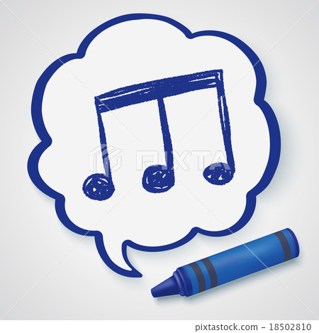 music note doodle 18502810