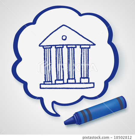 bank doodle drawing bank doodle drawing 18502812
