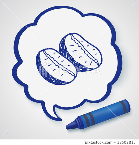 coffee bean doodle drawing coffee bean doodle drawing 18502815