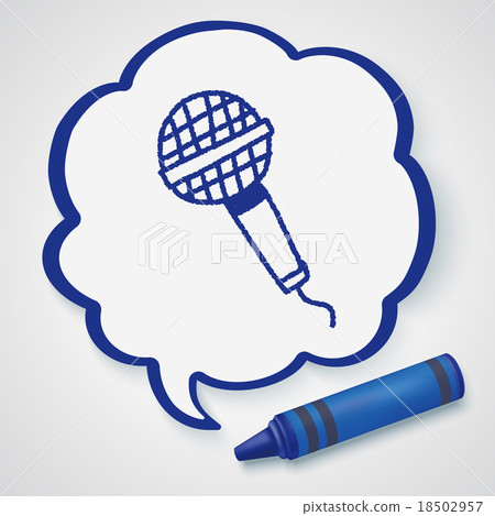 microphone doodle drawing 18502957