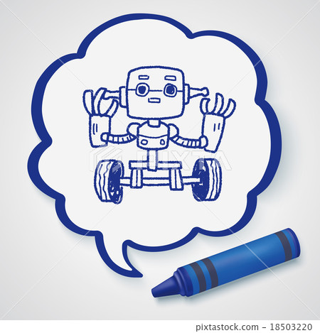 robot doodle 18503220