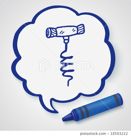 wine corkscrew doodle 18503222