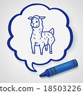 llama doodle 18503226