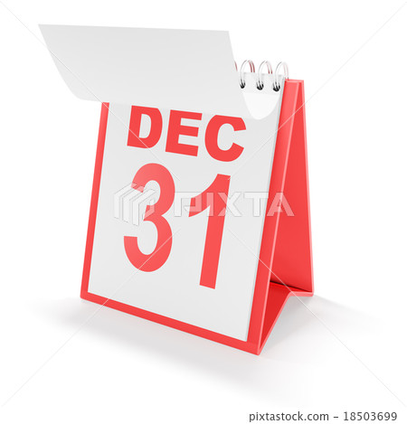 New year's eve calendar, 3d render 18503699